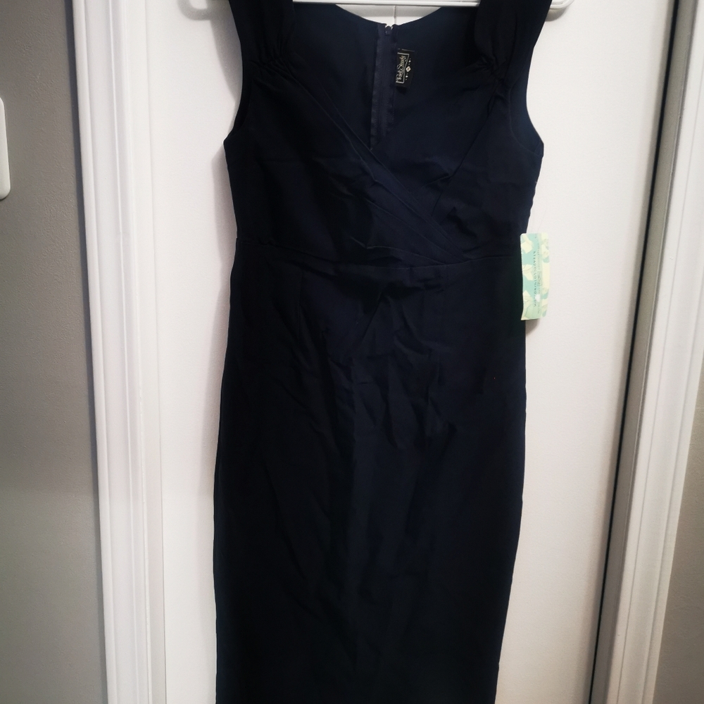 Rocksteady navy blue dress sz L